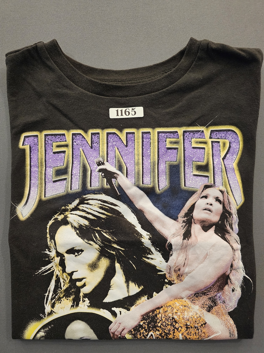 Jennifer Lopez JLo "Jenny From The Block" Vintage Graphic Tee - Black